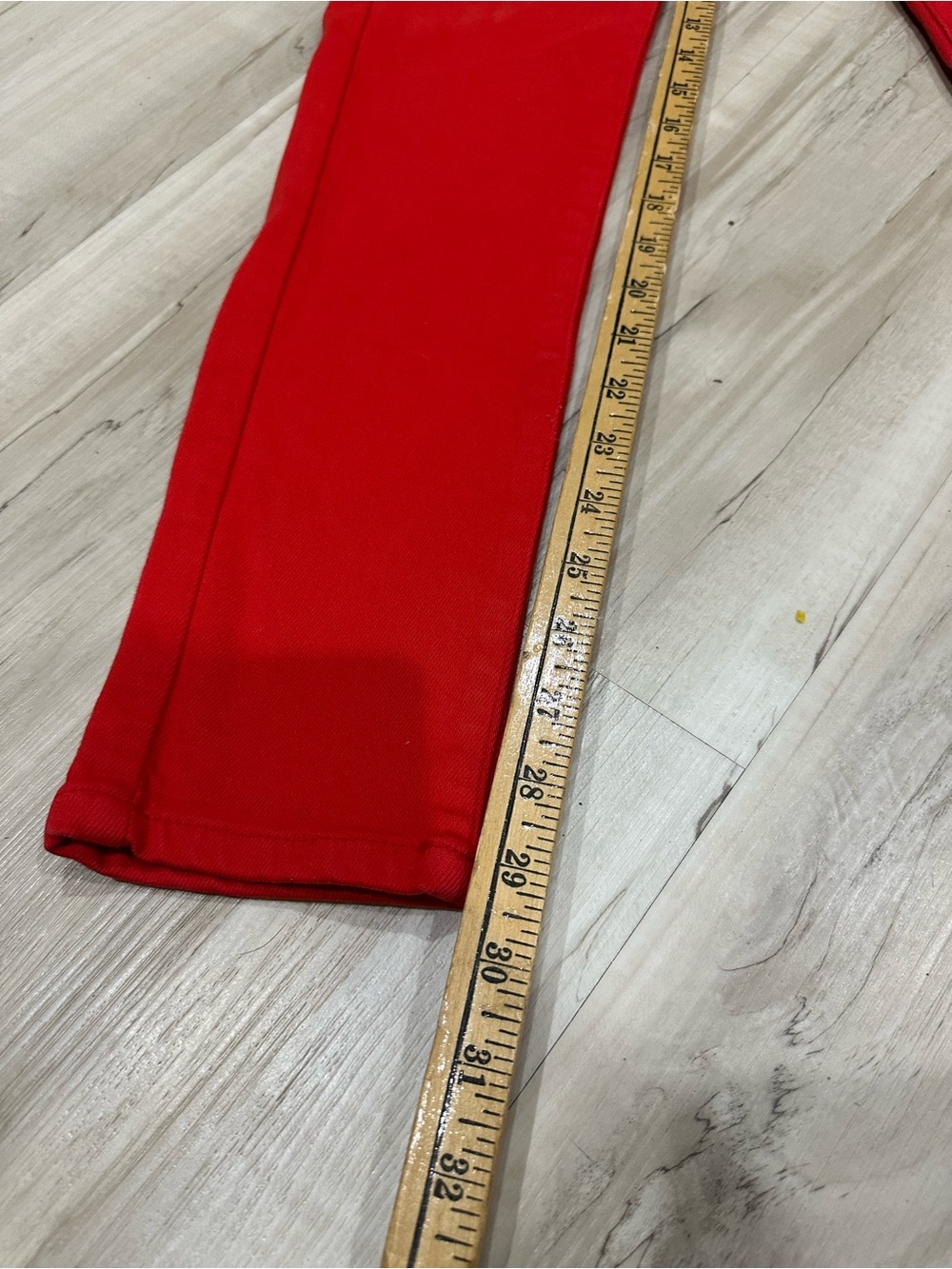 Kancan Red Skinny Jeans Womens Size 7/27 Stretch Mid Rise Style KO7224RD - Picture 2 of 8